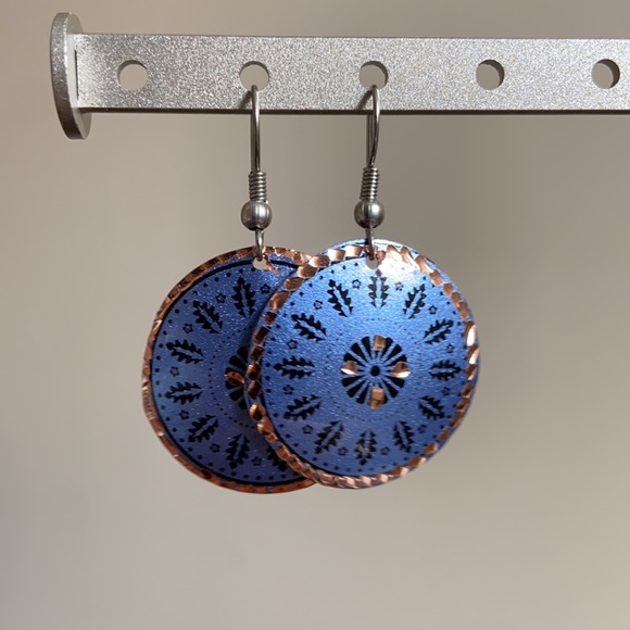 Handmade Turkish Copper Earrings - Picture 8 of 8